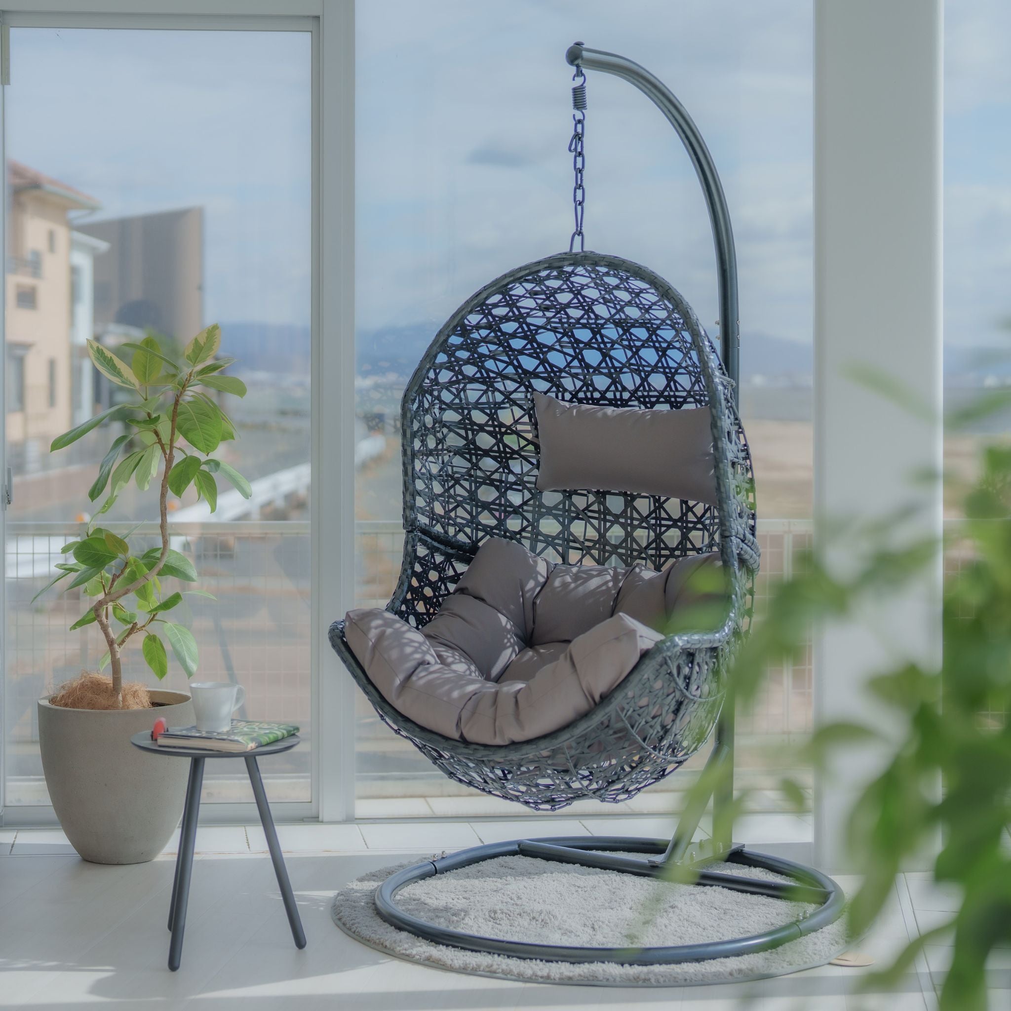 Grand S プレミアム1人掛けハンギングチェア｜分割収納・耐荷重120 kg