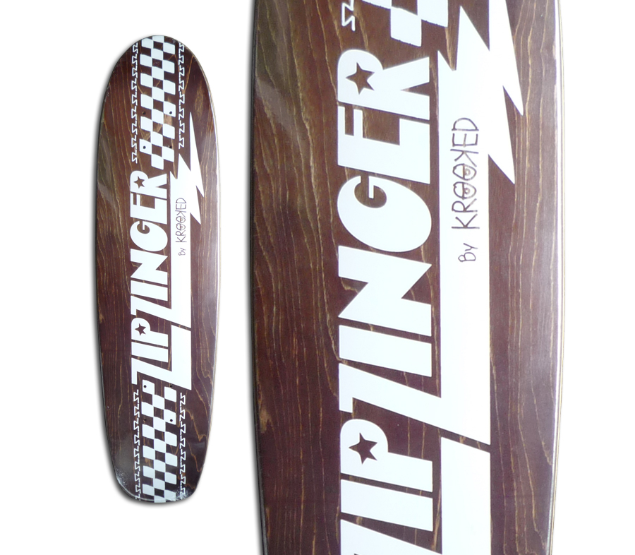 KROOKED ZIP ZINGER DECK (7.75 x 30inch) クルキッド ジップジンガー