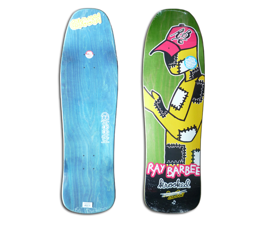 KROOKED RAY BARBEE REDUX DECK (9.5 x 31.75inch) デッキ スケート