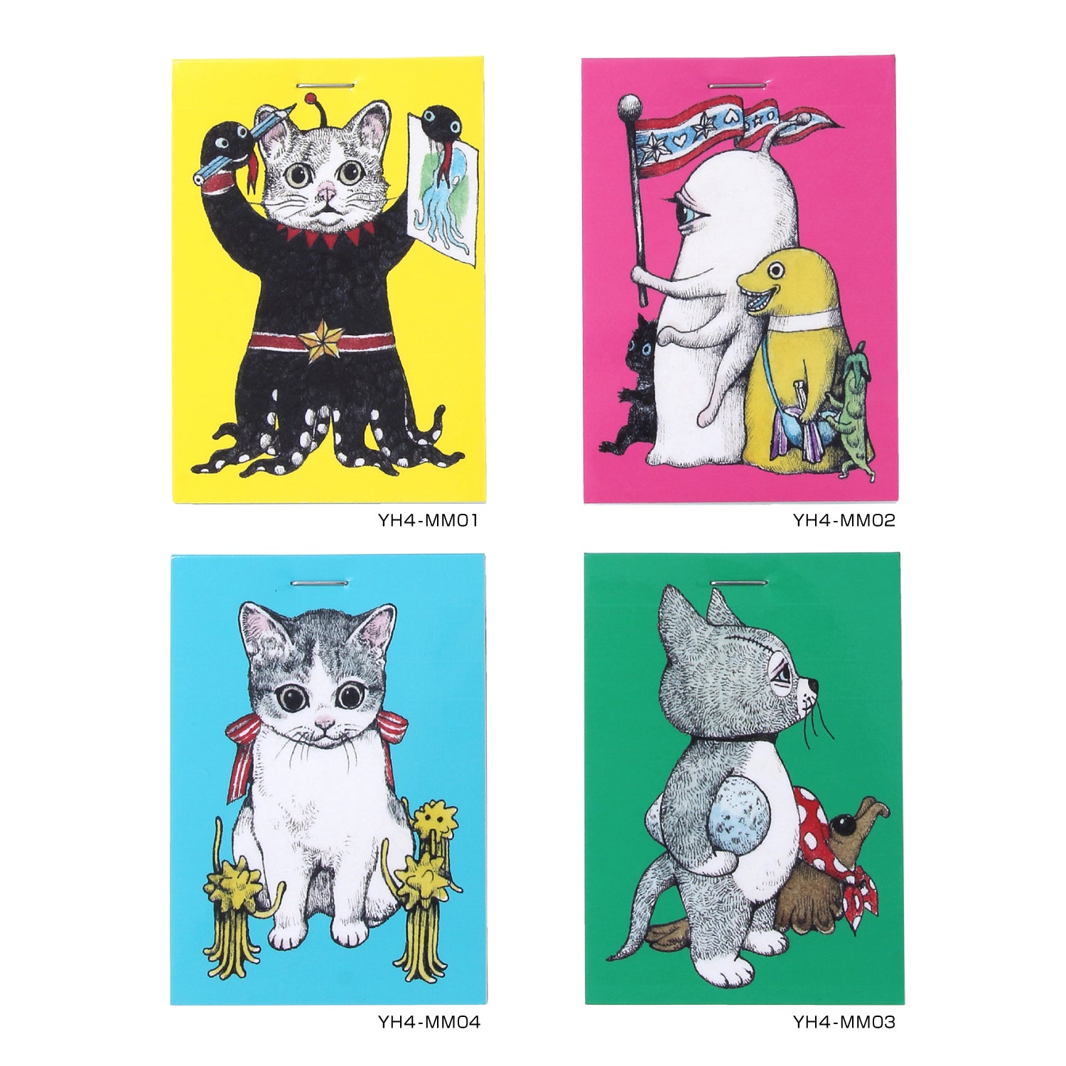 ヒグチユウコxホルベイン2022 ミニメモ帳 全4種セット – ボリス雑貨店