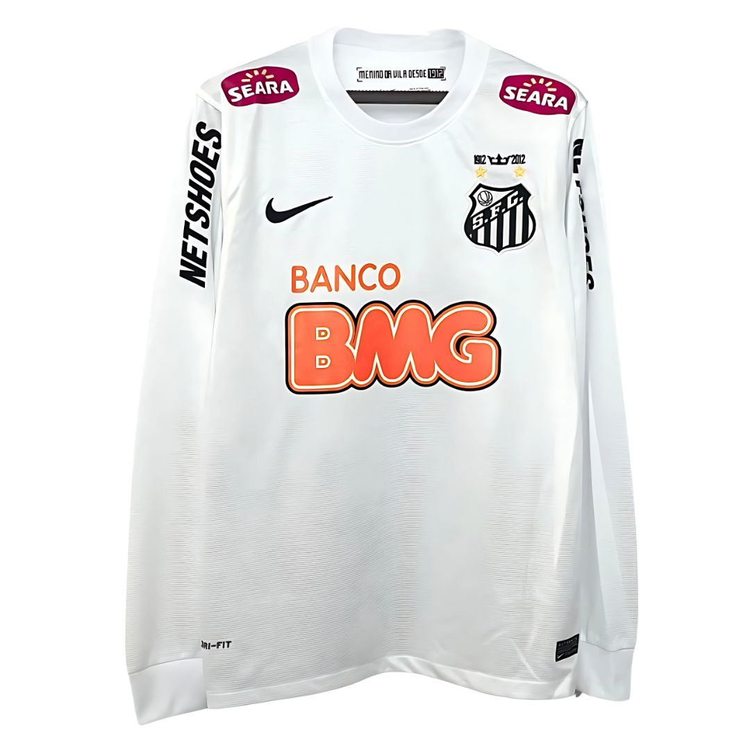 Neymar Jr. Santos FC 2011/12 Home Jersey Long Sleeve | ITASPORT