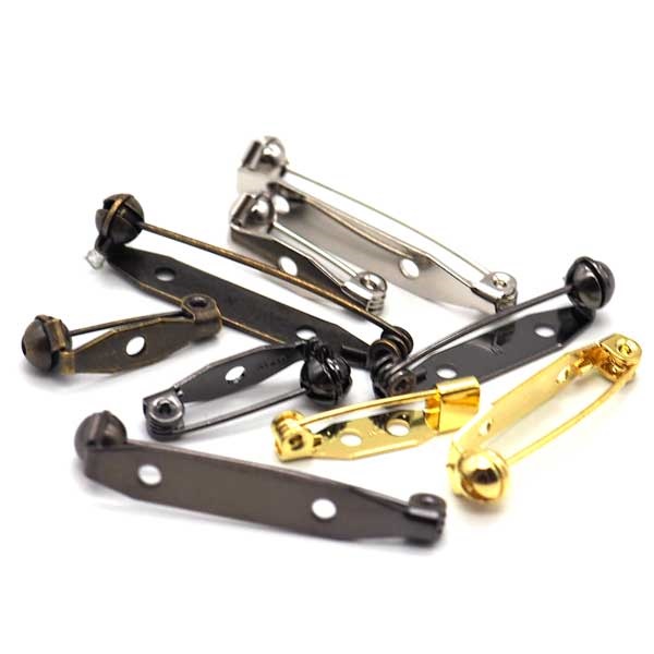 ウラピン 造花ピン 回転式ピン 日本製（ブローチピン コサージュピン