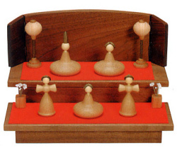 三浦忠司 ひな二段セット 木のおもちゃ専門店 こどもの木