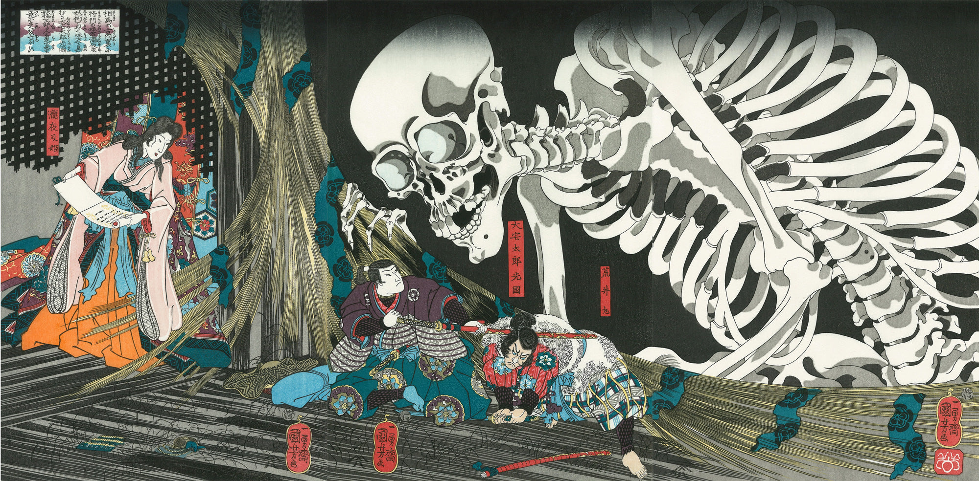 Utagawa Kuniyoshi（歌川国芳） In the Ruined Palace at SOMA