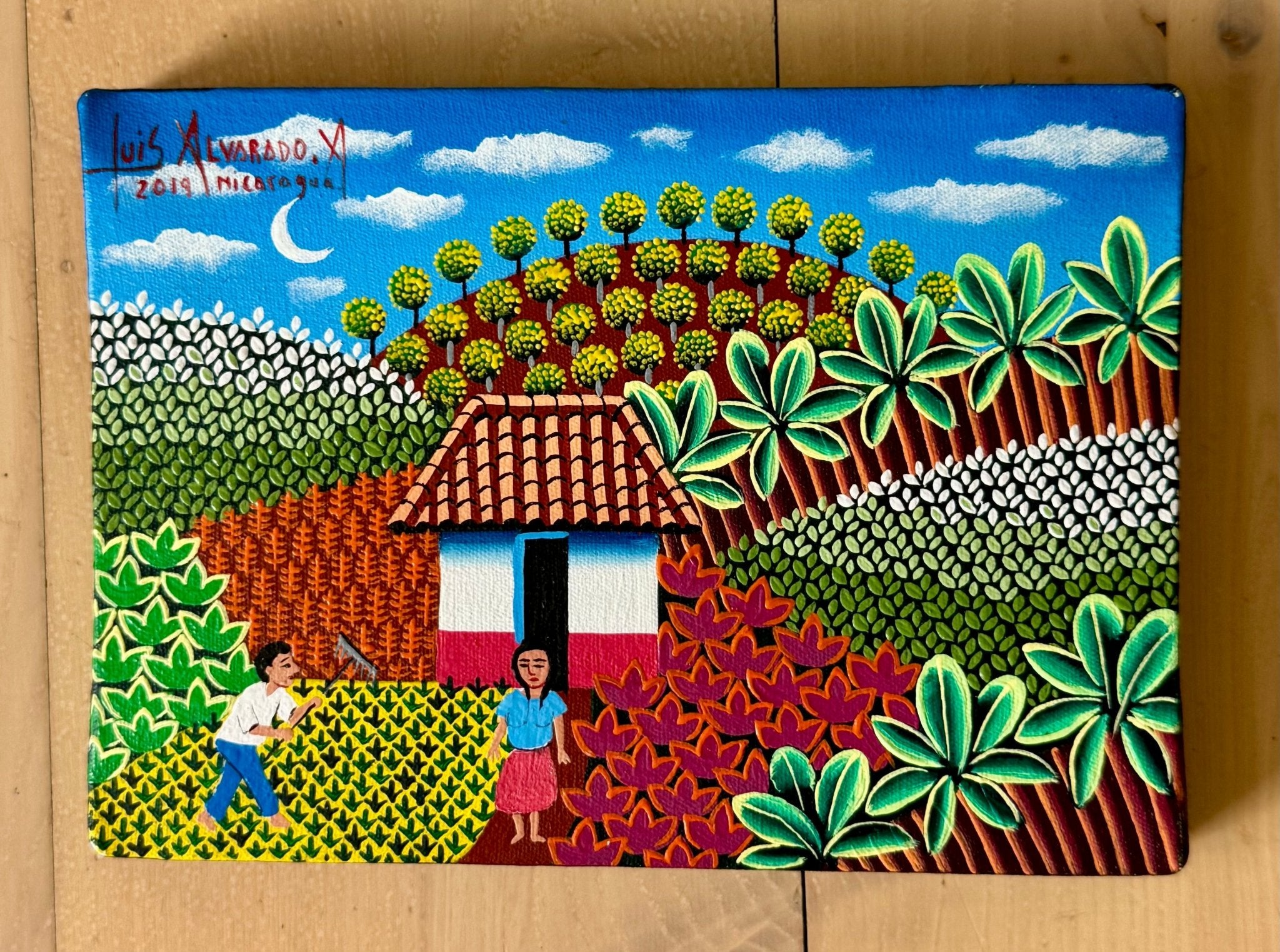 Surf Art 5”x7” “Nicaragua Village” – Surfboardbroker