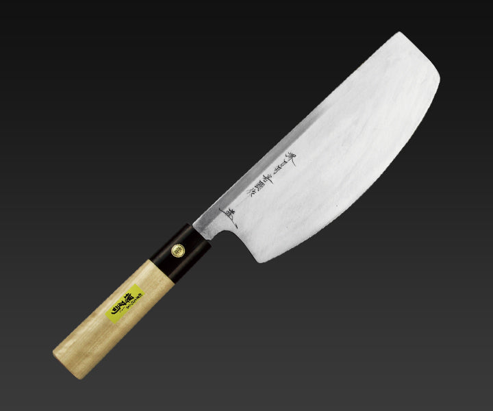 堺の包丁】岩國作 ・寿司切 水牛口金白丸柄 – 堺刀司オンラインショップ