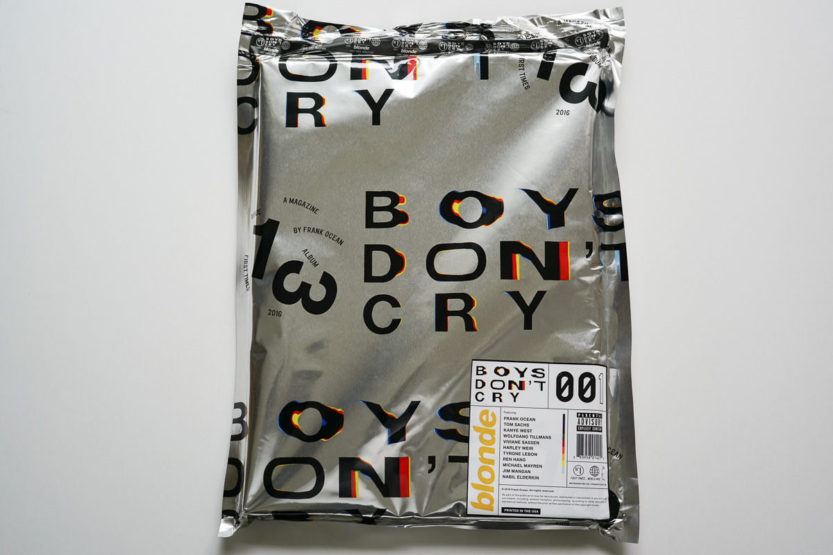 フランク・オーシャンのZINE「Boys Don't Cry」 | SATYOUTH