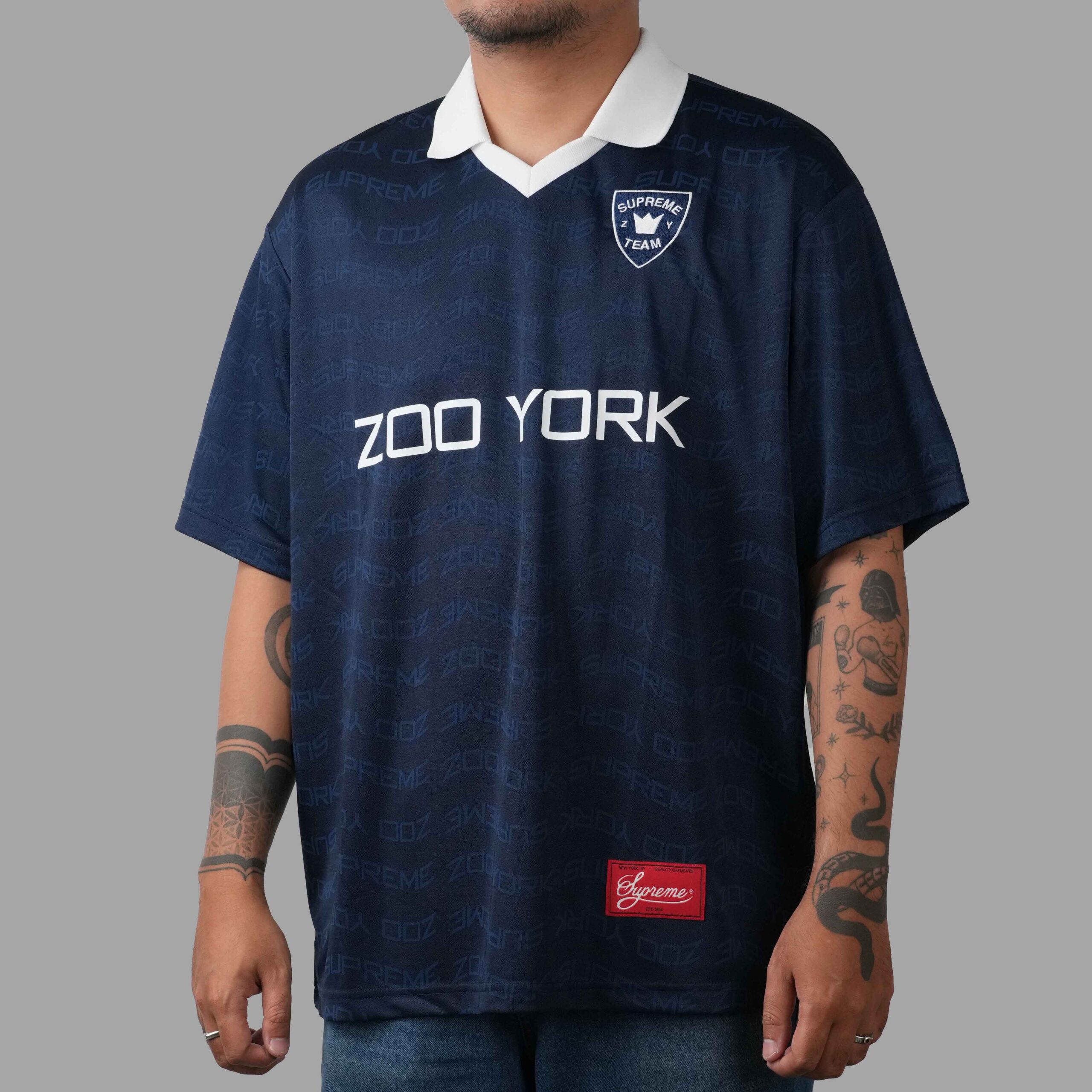 Supreme Zoo York Soccer Jersey Navy SS25 | Senikersku