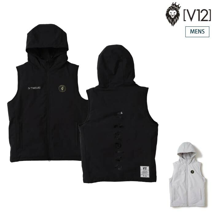 V12 ヴィトゥエルブ ゴルフウェア メンズ レディース HIDE HOOD VEST