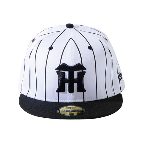 59FIFTYキャップ】HANTIG PINSTRIPE WHITE BLACK＜NEW ERA＞ - 阪神