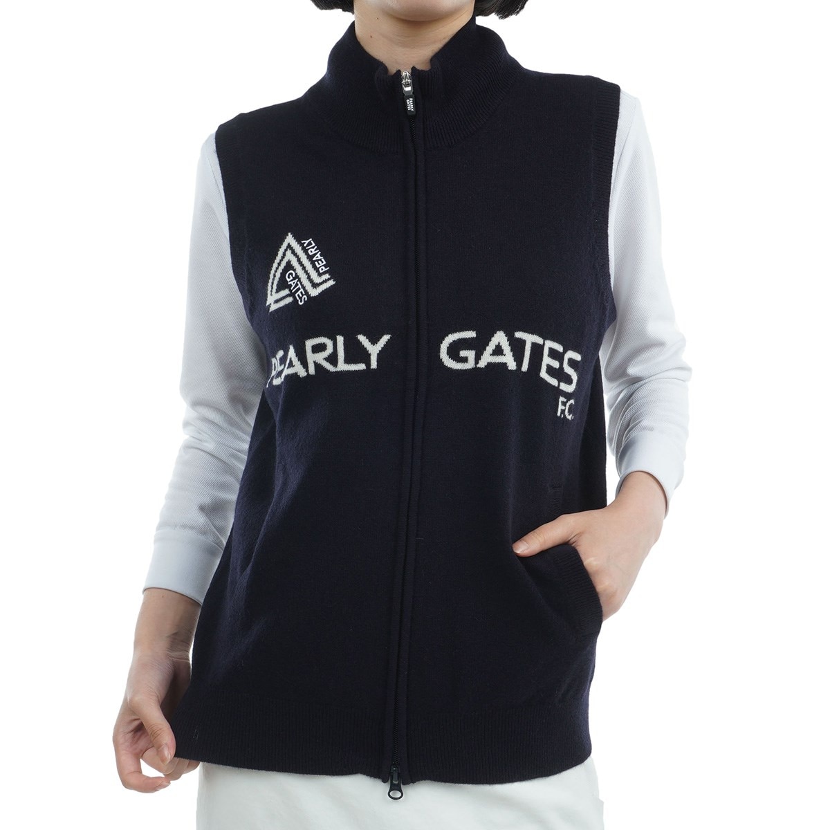 アウトレット】天竺ニットベスト レディス(ベスト)|PEARLY GATES