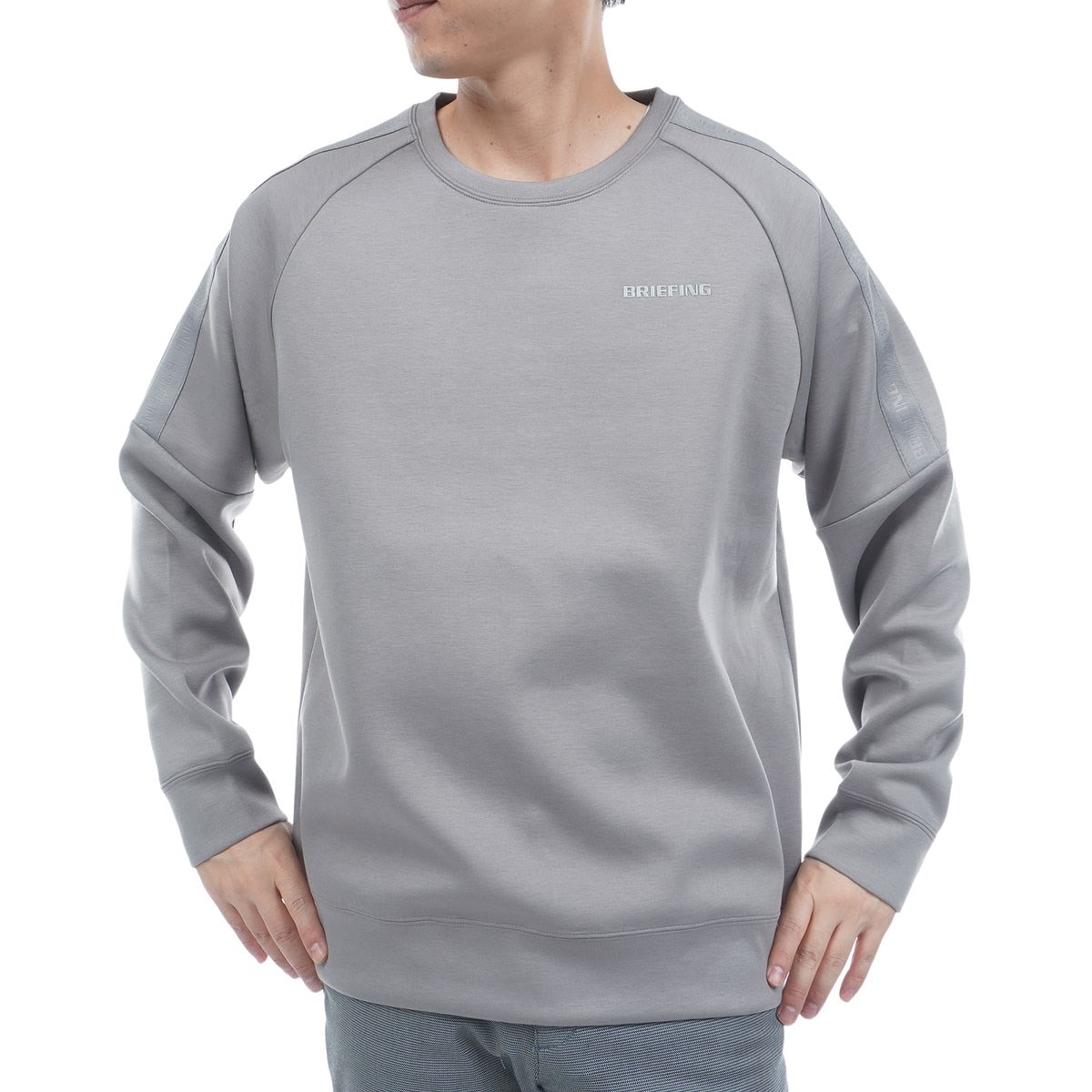 ウォーム ロゴ ライン クルーネック長袖シャツ(長袖シャツ・ポロシャツ