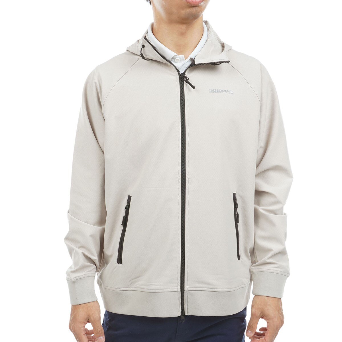 ストレッチ 裏起毛 ストームフリース BACK DOTS パーカー(中間着