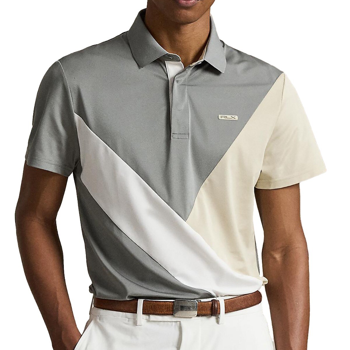 RLX ストレッチ カラーブロック テーラード フィット パフォーマンス