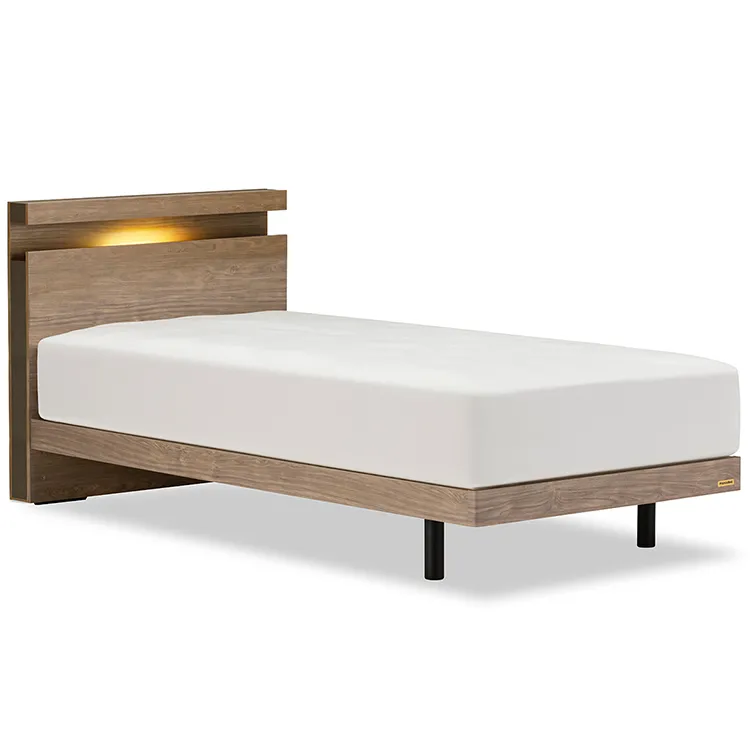 フランスベッド］ベッドフレーム【シングル】 レッグタイプ グレー色