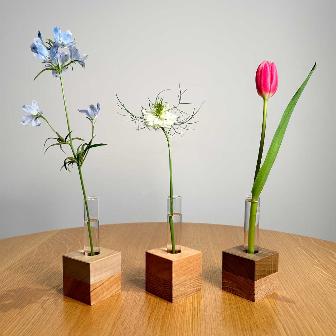 ひだの森 小さな木の一輪挿し『MOKURIN』｜THE WATERS -Online Shop