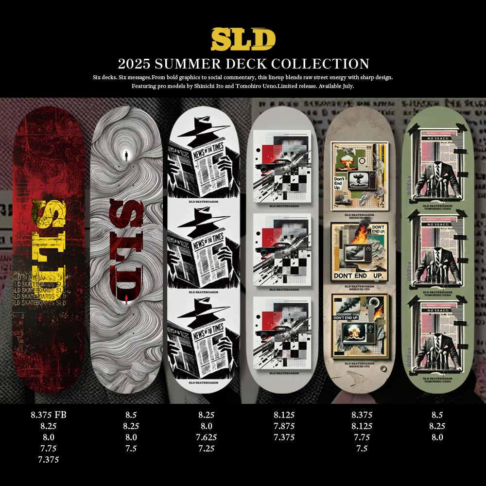 2025 SUMMER DECK COLLECTION | SLD skateboardsSLD skateboards