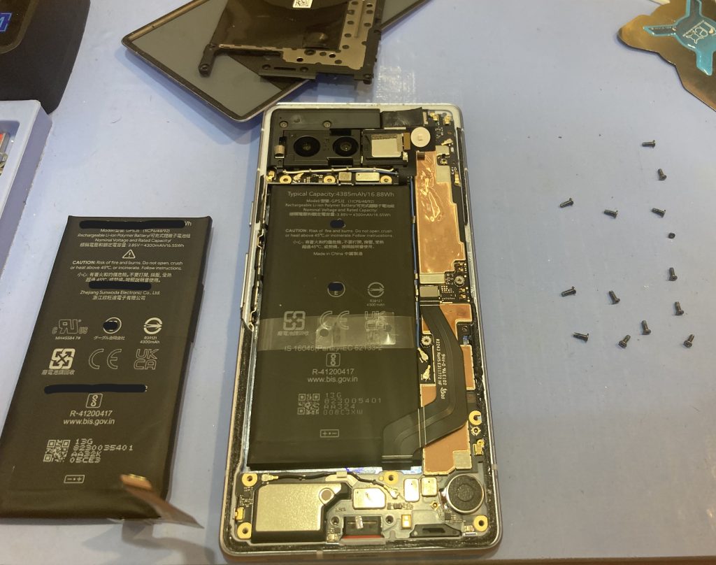 宝塚市】 Google Pixel 6a バッテリー交換データそのまま即日