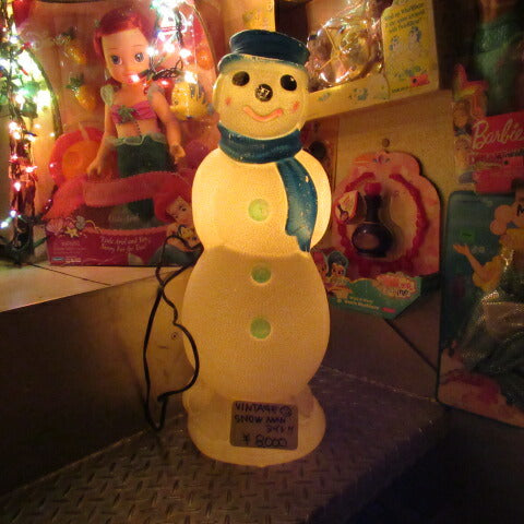 ビンテージ☆スノーマンライト☆Snow Man☆雪だるま☆クリスマス