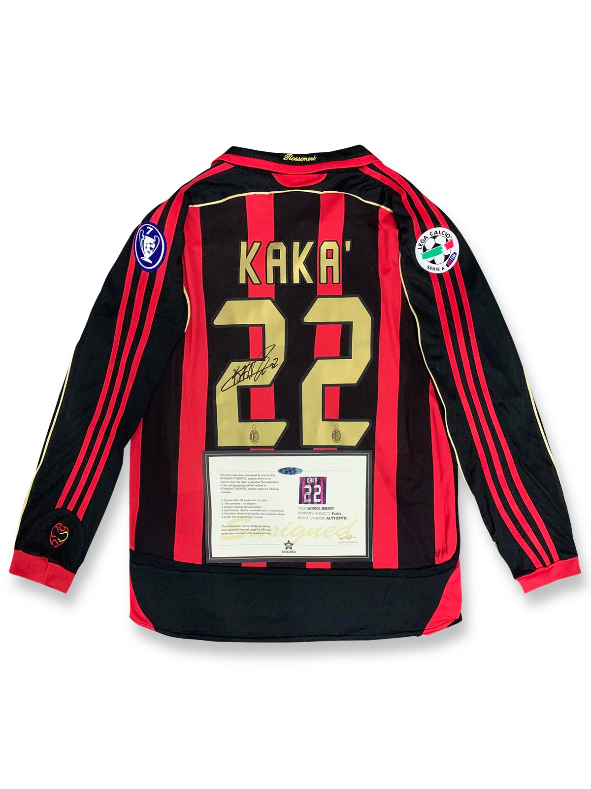 07-08 ACミラン KAKA' 22番 シャツ 長袖 07-08 ACミラン KAKA' 22番