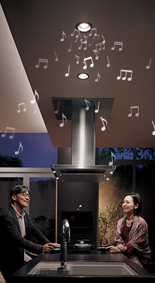 Panasonic スピーカー付ダウンライト | 十勝・帯広で新築住宅