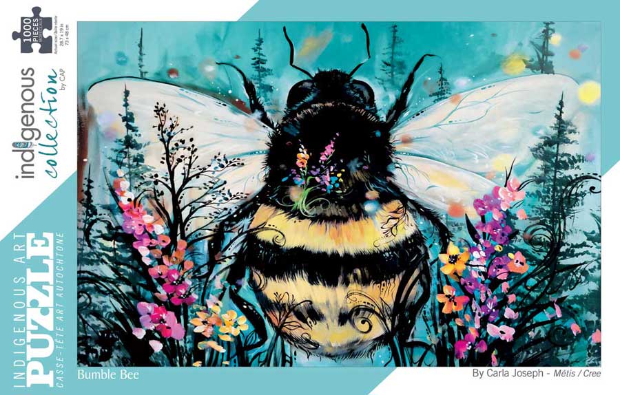 Bumble Bee 1000 piece Puzzle – Indigenous Collection