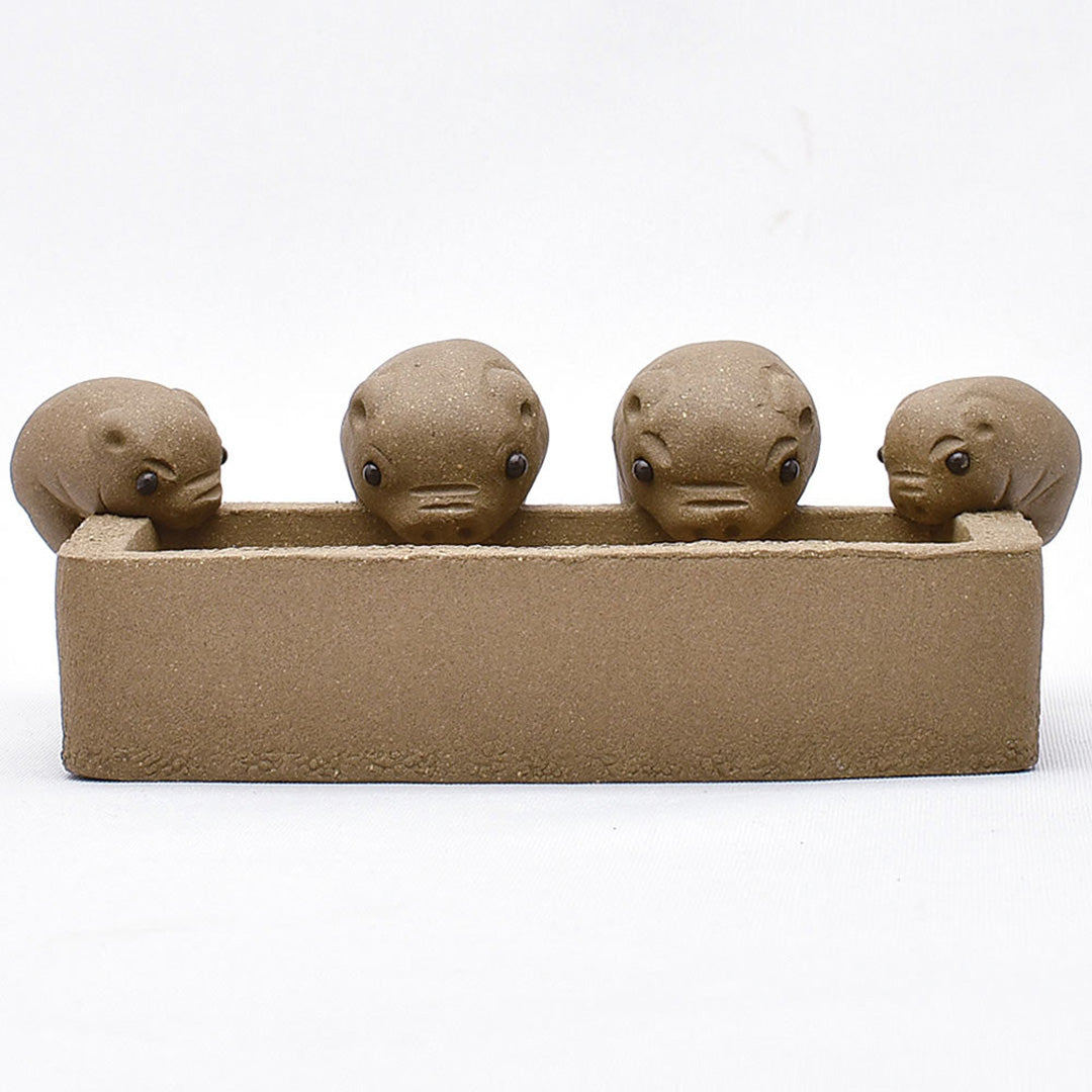 かわいい置物｜小猪喝水茶寵｜中国茶道具・天香茶行