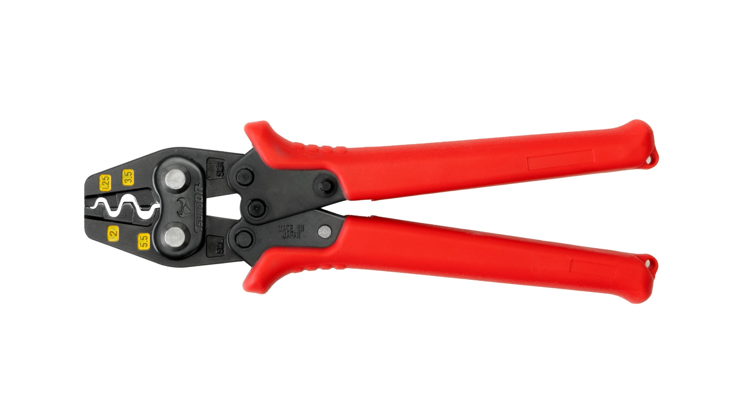 ツノダ 圧着工具 裸圧着端子・裸圧着スリーブ 1.25/2/3.5/5.5mm2 【TP