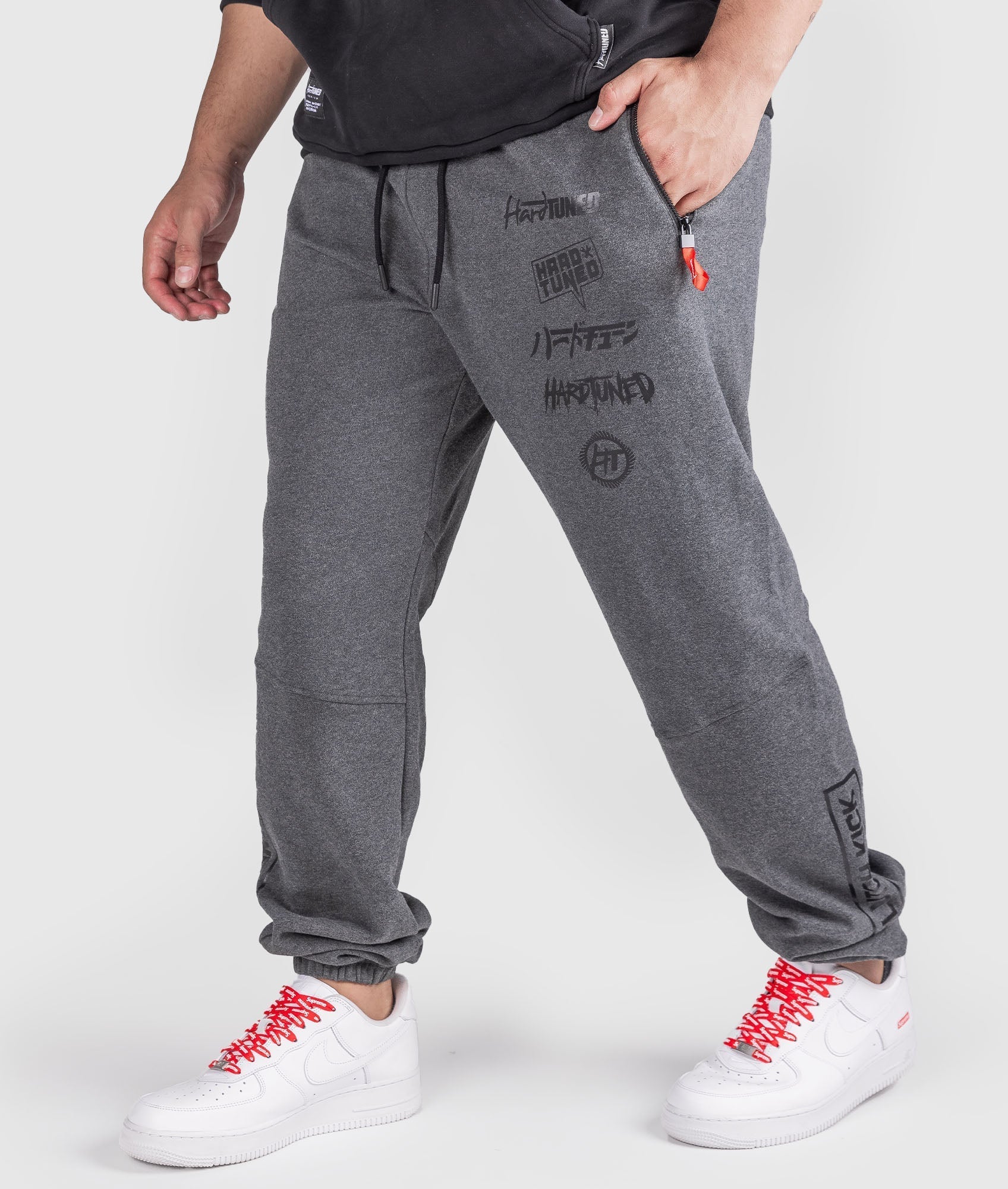 Clutch Kick P1 Fleece Track Pants - Charcoal – Hardtuned