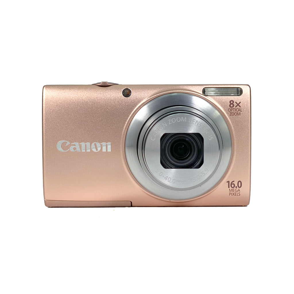 Canon PowerShot A4000 IS Digital Compact - Peach Pink – Retro