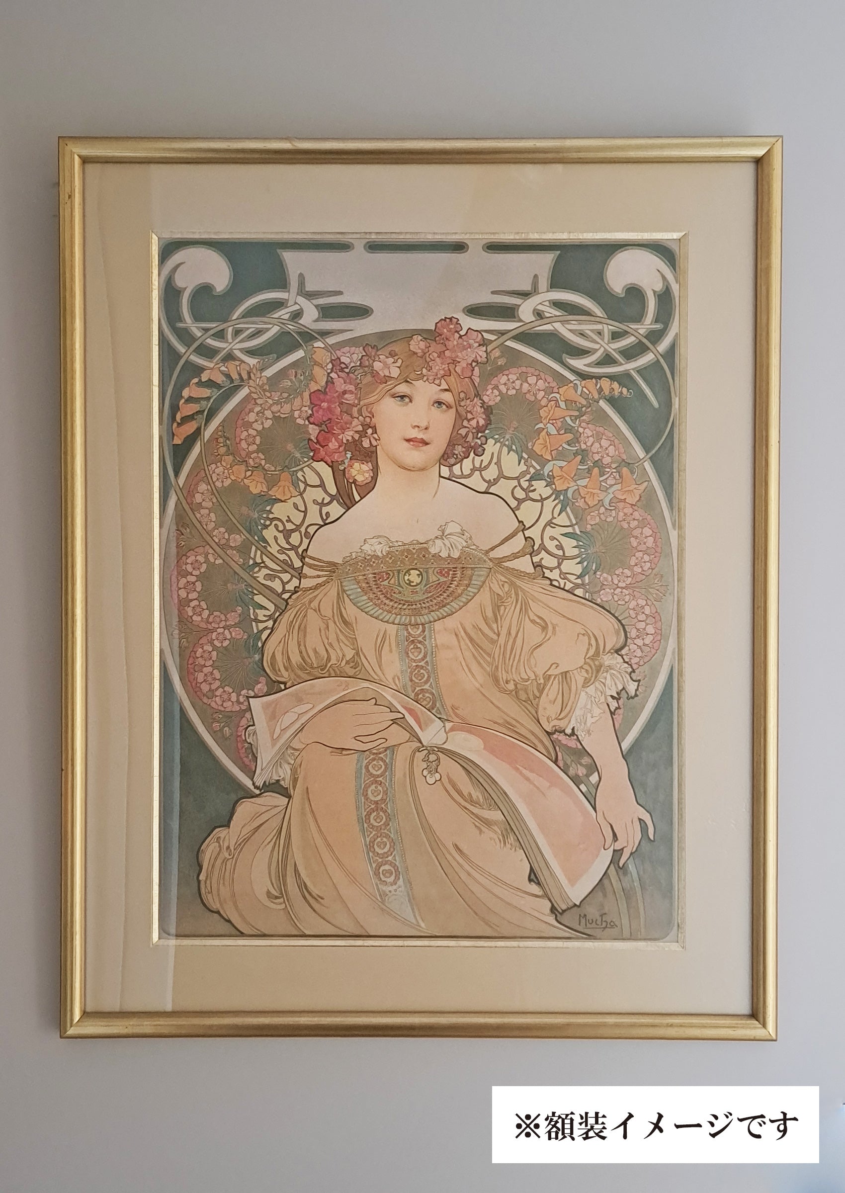 アルフォンス・ミュシャ ≪夢想≫ 1897年｜絵画・リトグラフ版画