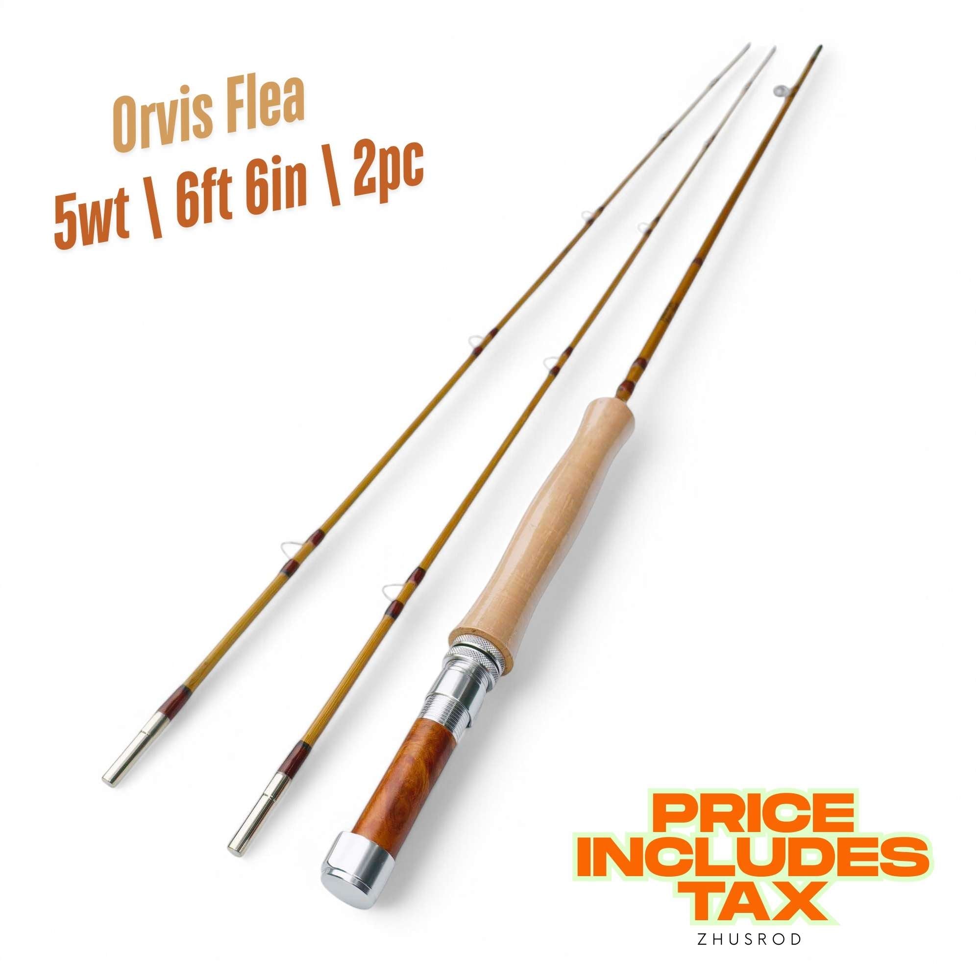5wt | 6ft 6in | 2pc | bamboo fly rod | Orvis Flea – ZHUSROD