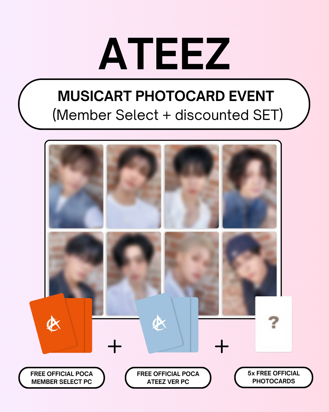 06/08 MUSICART PHOTOCARD EVENT] ATEEZ – GOLDEN HOUR: Part.3 (PRE