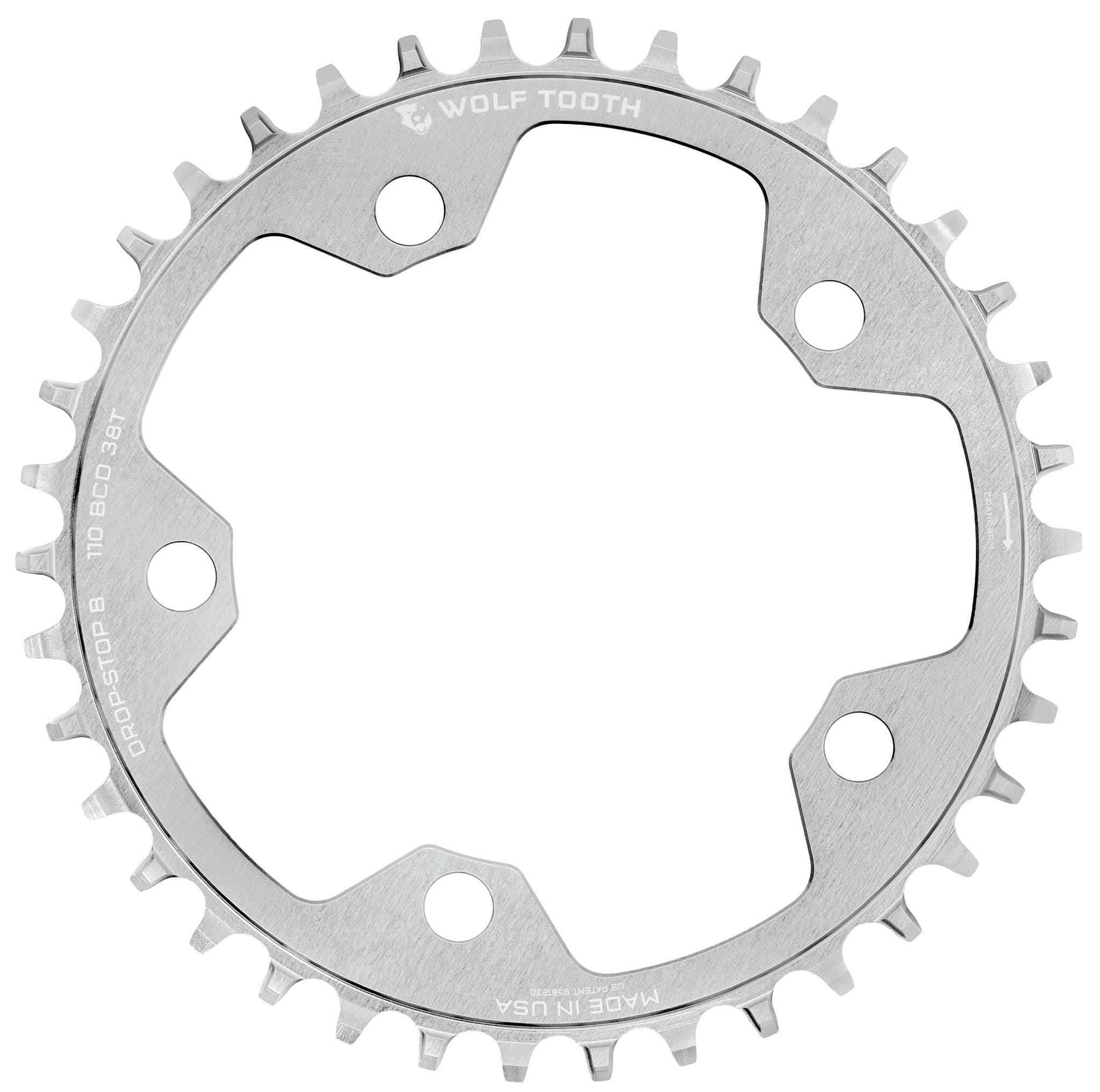 110 BCD Gravel / CX / Road Chainrings - Raw Silver – Wolf Tooth