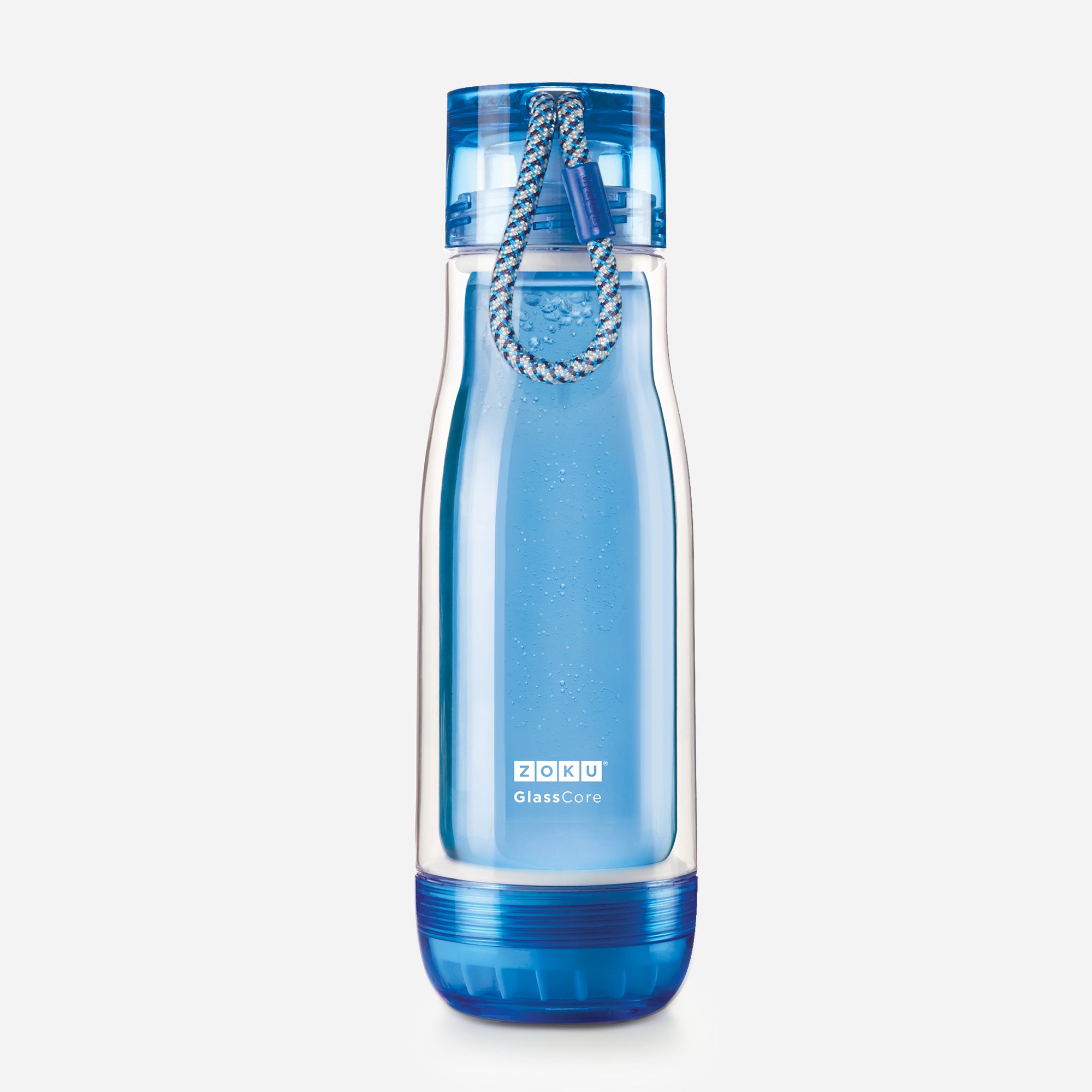 16oz Glass Core Bottle - Blue – ZOKU