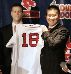 asahi.com：松坂、レッドソックス入団会見「うれしく思い、興奮