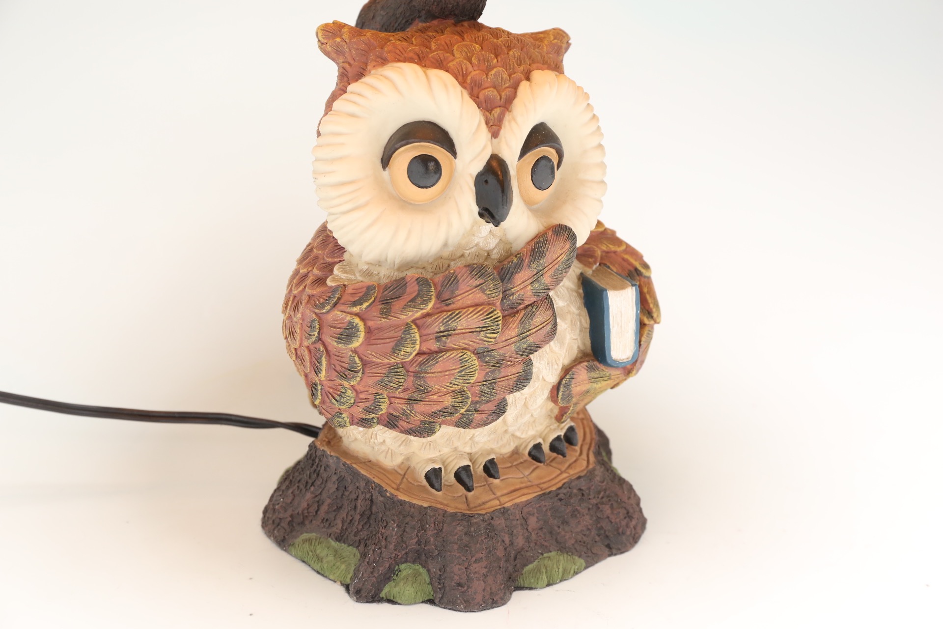 フクロウのステンドグラスランプ [3F-3758] | サークルワン商品情報