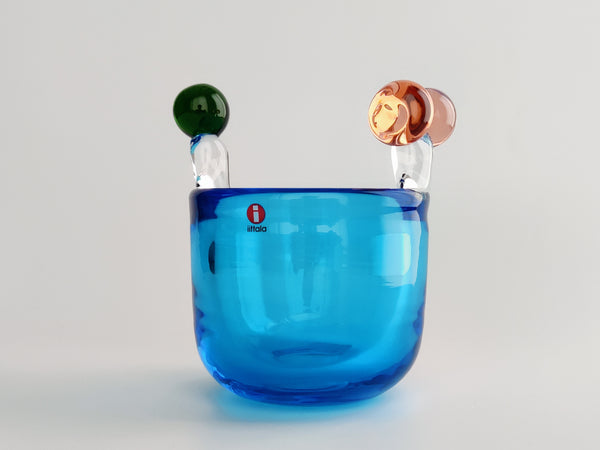 Oiva Toikka PomPom Vase Sky Blue Iittala Finland – Damsténs