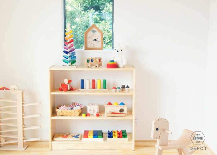 白木棚（大）可動式】】ブロック社【送料無料】【ラッピング・代引き