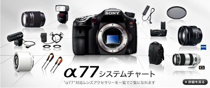 SONYデジタル一眼カメラ α77 ソニーストアモデル