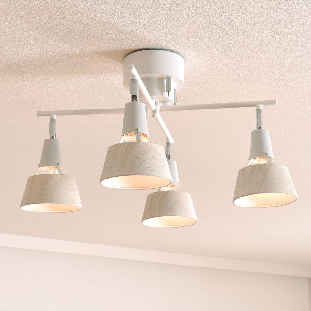 あす着] 明るさ6～8畳 シーリングライト 4灯 LED シーリング リモコン