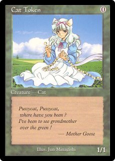 猫 cat token minagishi jun mtg 猫 トークン：猫 トークン/Cat Token：Cat Token 【No.2/No.1】 (FDN