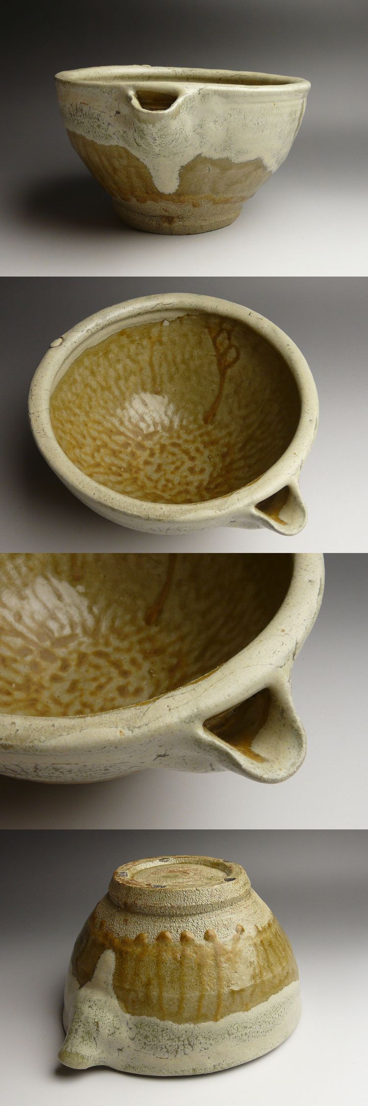 古美術 猫 - 人間国宝 浜田庄司作 灰陶片口 共箱 | 古美術品専門サイト