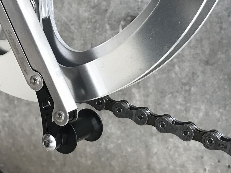 birdy チェーンテショナー装着位置について | 折りたたみ自転車