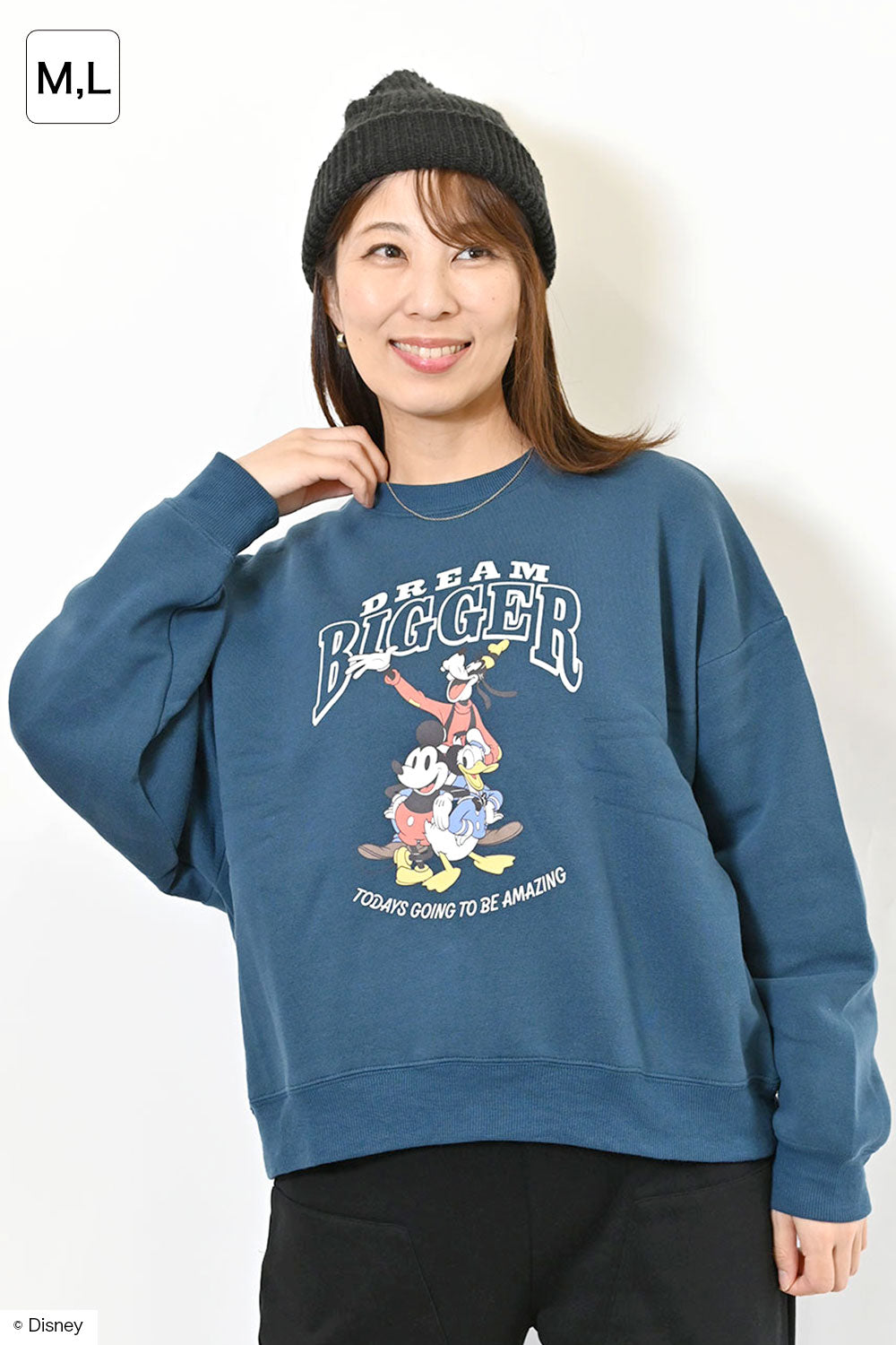 ≪SALE≫ディズニー/裏起毛ワイドクルートレーナー – HEART MARKET