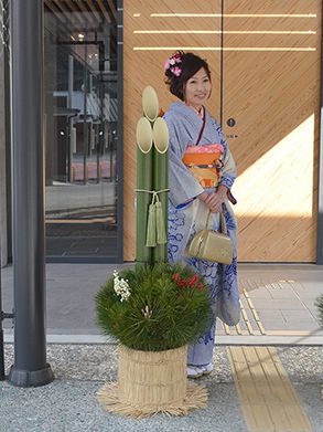 ハイブリッド門松 150cm 1対（2本セット）