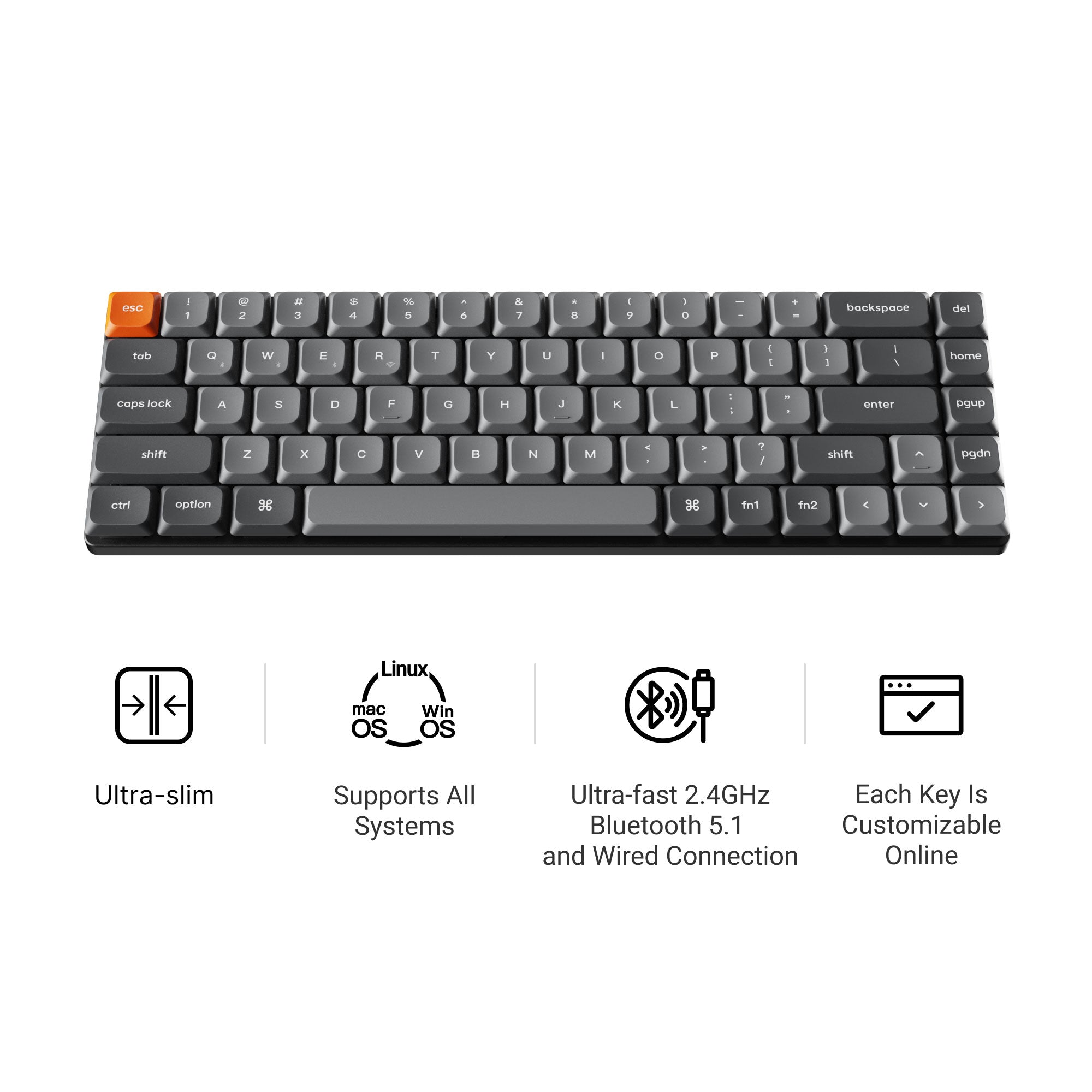 Keychron K7 Max QMK/VIA Wireless Custom Mechanical Keyboard – Page 2