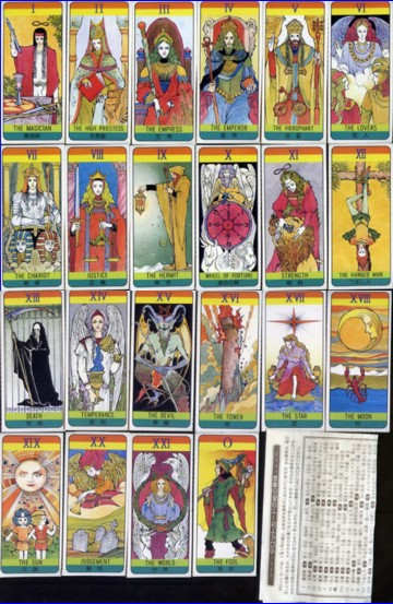 難あり】内田善美 タロットカード りぼん 昭和レトロ ふろく 説明書