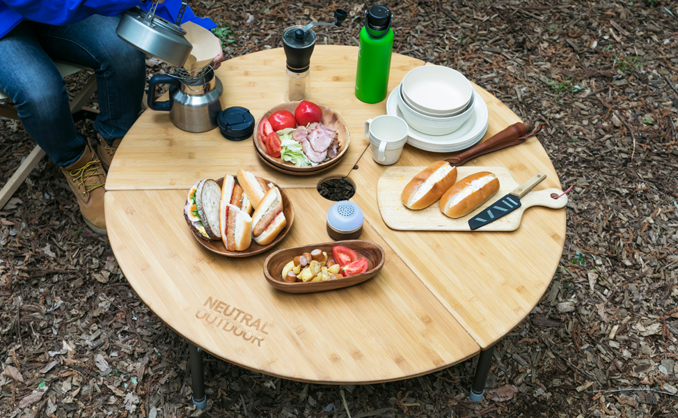 NEUTRAL OUTDOOR｜Bamboo Round Table