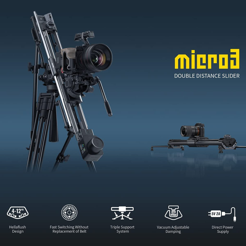 Zeapon Micro3 E500 Motorized Double Distance Camera Slider – Pergear